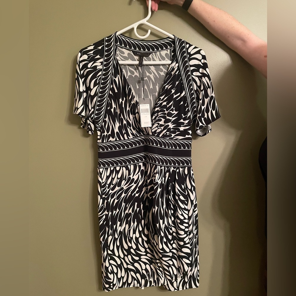 BCBG black/white dress